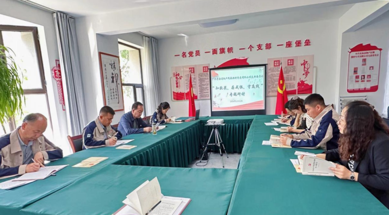 民爆公司黨支部開(kāi)展“知敬畏、存戒懼、守底線” 專(zhuān)題研討