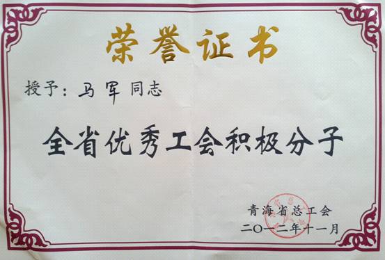 省物產(chǎn)集團工會優(yōu)秀個人、模范集體榮獲省總工會表彰